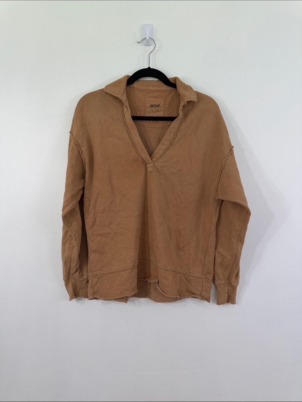 Aerie Oversized Collared Sweatshirt